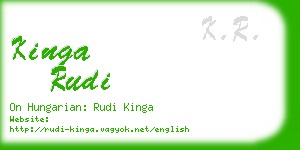 kinga rudi business card